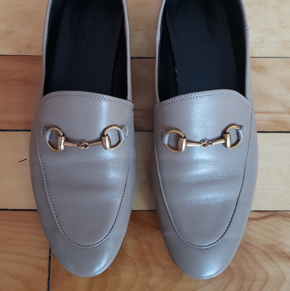Gucci brixton loafers in mud